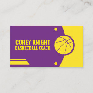 Tarjeta De Visita Instructor de baloncesto - entrenador de baloncest