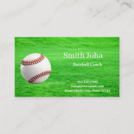 Tarjeta De Visita Instructor de béisbol profesional