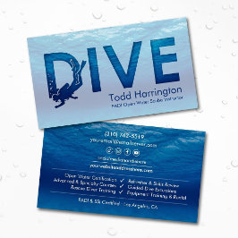 Tarjeta De Visita Instructor de buceo