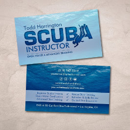 Tarjeta De Visita Instructor de buceo - entrenador de buceo