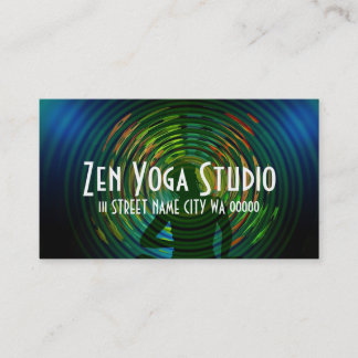 Tarjeta De Visita Instructor de Clases de Estudio de Yoga Pilates