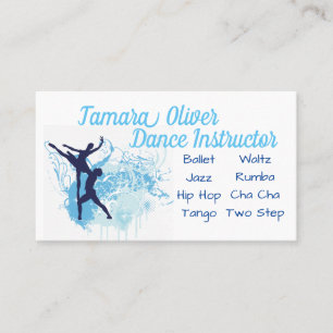 Tarjeta De Visita Instructor de danza