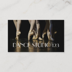 Tarjeta De Visita Instructor de danza en estudios Ballet