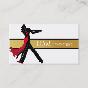 Tarjeta De Visita Instructor de danza profesional, lecciones, estudi