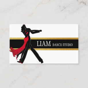 Tarjeta De Visita Instructor de danza profesional, lecciones, estudi