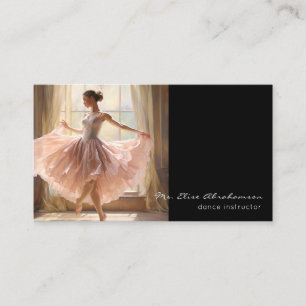 Tarjeta De Visita Instructor de Danza Profesora de Ballet