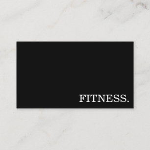 Tarjeta De Visita Instructor de fitness mínimo