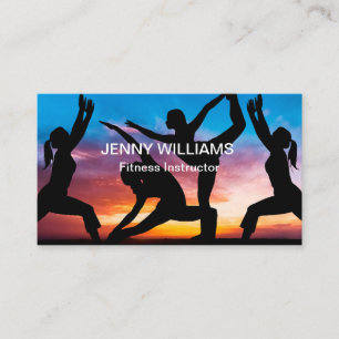 Tarjeta De Visita Instructor de fitness moderno