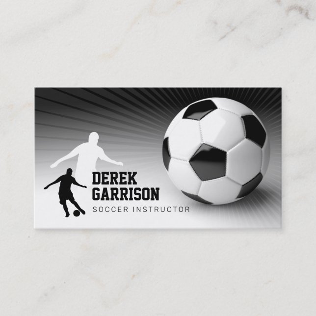 Tarjeta De Visita Instructor de fútbol | Coach (Anverso)