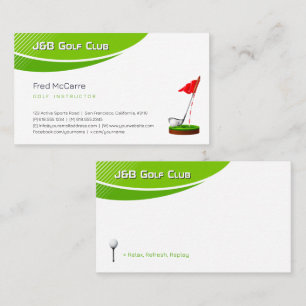 Tarjeta De Visita Instructor de golf Mejor deporte