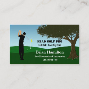Tarjeta De Visita Instructor de Golf Pro