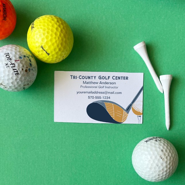 Tarjeta De Visita Instructor de Golf Profesional de Golf Personaliza (Subido por el creador)