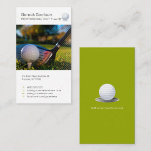 Tarjeta De Visita Instructor de golf   Profesora profesional