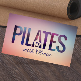 Tarjeta De Visita Instructor de Guay Minimal Pilates