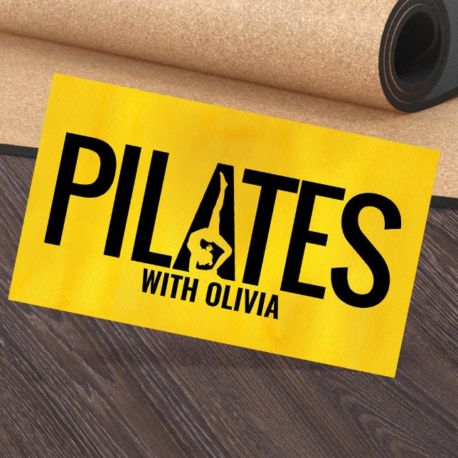 Tarjeta De Visita Instructor de Guay Minimal Pilates (Subido por el creador)