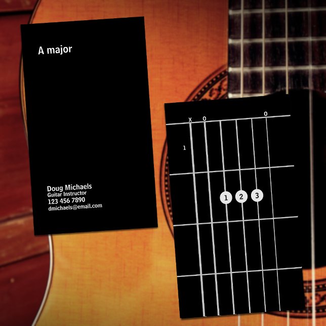 Tarjeta De Visita Instructor de Guitarra La Mayor (Subido por el creador)