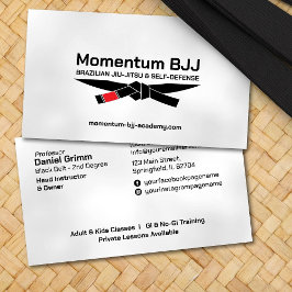 Tarjeta De Visita Instructor de Jiu-Jitsu de Brasil
