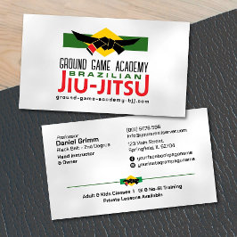Tarjeta De Visita Instructor de la Academia Jiu-Jitsu de Brasil