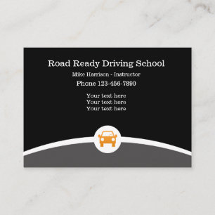 Tarjeta De Visita Instructor de la escuela de conducción