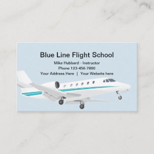 Tarjeta De Visita Instructor de la escuela del vuelo