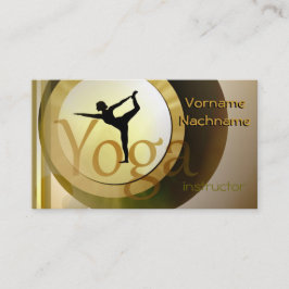 Tarjeta De Visita Instructor de la yoga