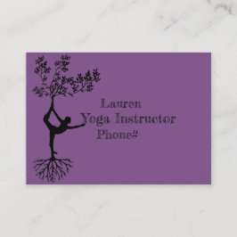 Tarjeta De Visita Instructor de la yoga