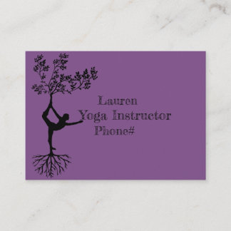 Tarjeta De Visita Instructor de la yoga