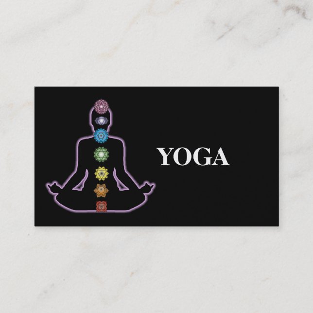 Tarjeta De Visita Instructor de la yoga (Anverso)