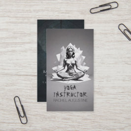 Tarjeta De Visita Instructor de Meditación de Yoga Maestro de Reiki