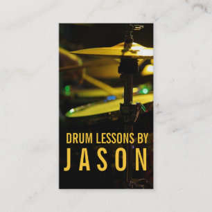 Tarjeta De Visita Instructor de música de instrumentos de lecciones 