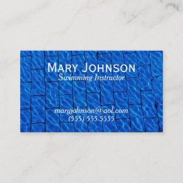 Tarjeta De Visita Instructor De Natación Entrenador De Natación Prof