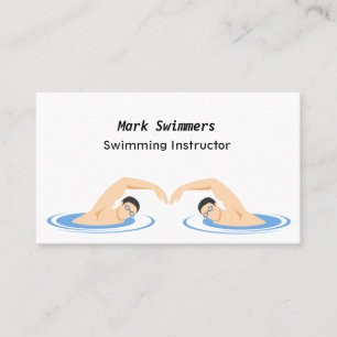 Tarjeta De Visita Instructor de Natación Guay