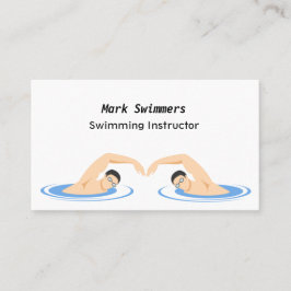 Tarjeta De Visita Instructor de Natación Guay