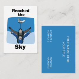 Tarjeta De Visita Instructor de Paracaidismo Alcanzó el Cielo