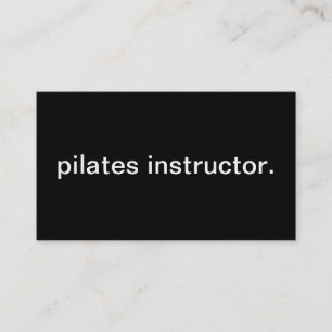 Tarjeta De Visita Instructor de Pilates