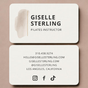 Tarjeta De Visita Instructor de Pilates