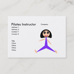 Tarjeta De Visita Instructor de Pilates