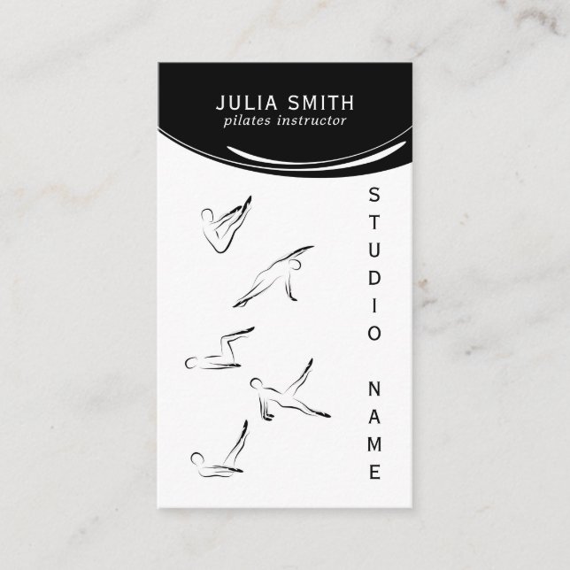 Tarjeta De Visita Instructor de Pilates (Anverso)