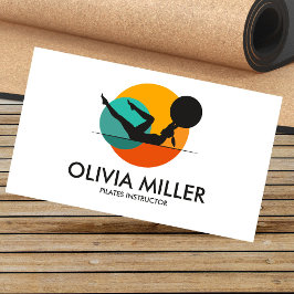 Tarjeta De Visita Instructor de Pilates Geométricos de Guay
