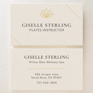 Tarjeta De Visita Instructor de Pilates Lotus
