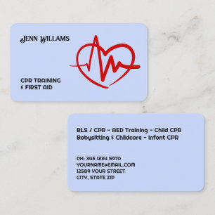 Tarjeta De Visita Instructor de primeros auxilios