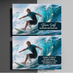 Tarjeta De Visita Instructor de Surf