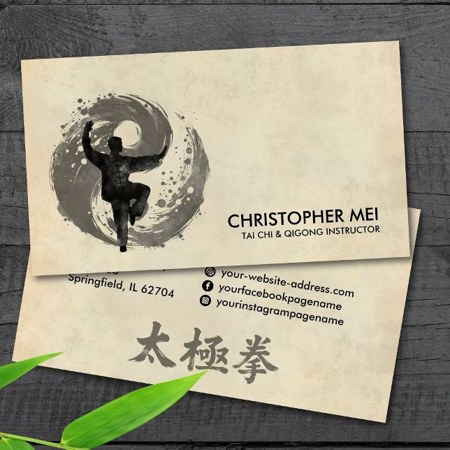 Tarjeta De Visita Instructor de tai chi y qigong (Subido por el creador)