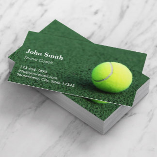 Tarjeta De Visita Instructor de Tenis Profesional