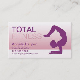Tarjeta De Visita Instructor de yoga