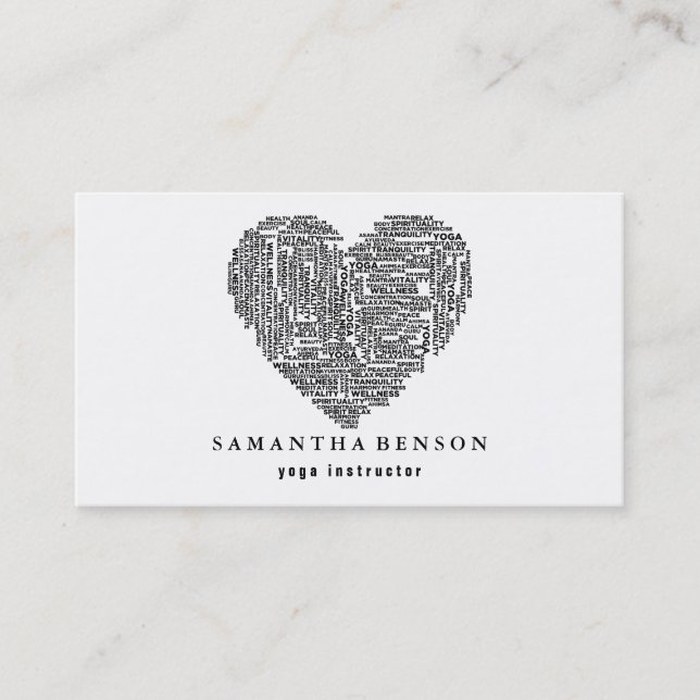 Tarjeta De Visita Instructor de yoga (Anverso)