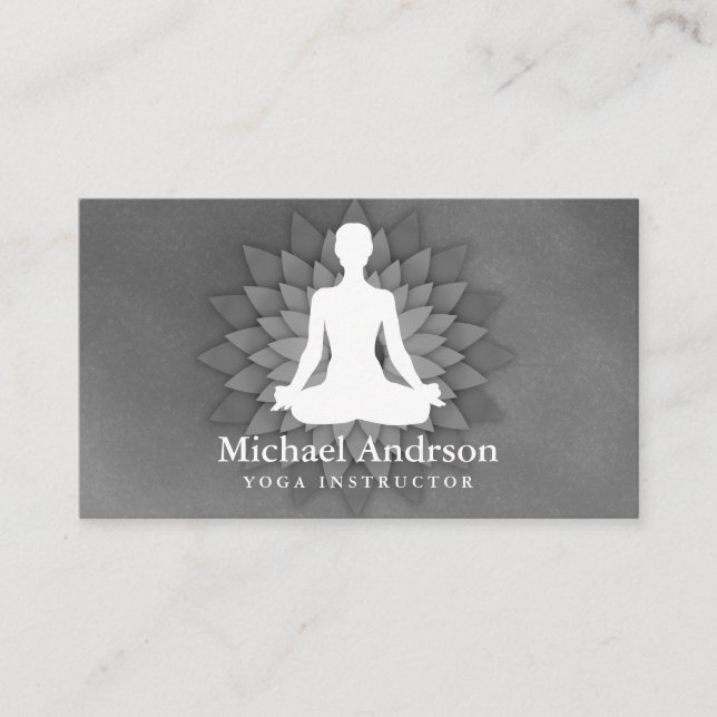 Tarjeta De Visita Instructor de yoga (Anverso)