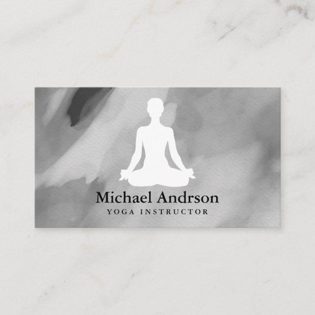 Tarjeta De Visita Instructor de yoga (Anverso)