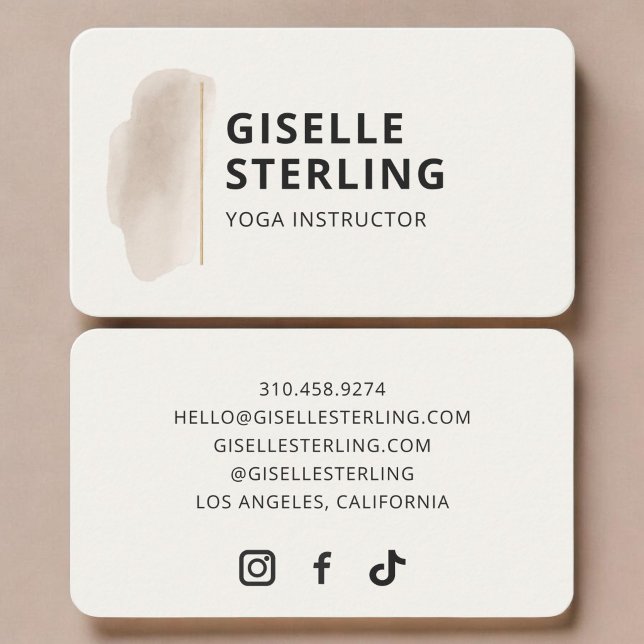 Tarjeta De Visita Instructor de Yoga (Subido por el creador)