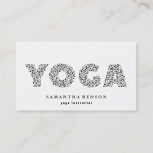 Tarjeta De Visita Instructor de yoga